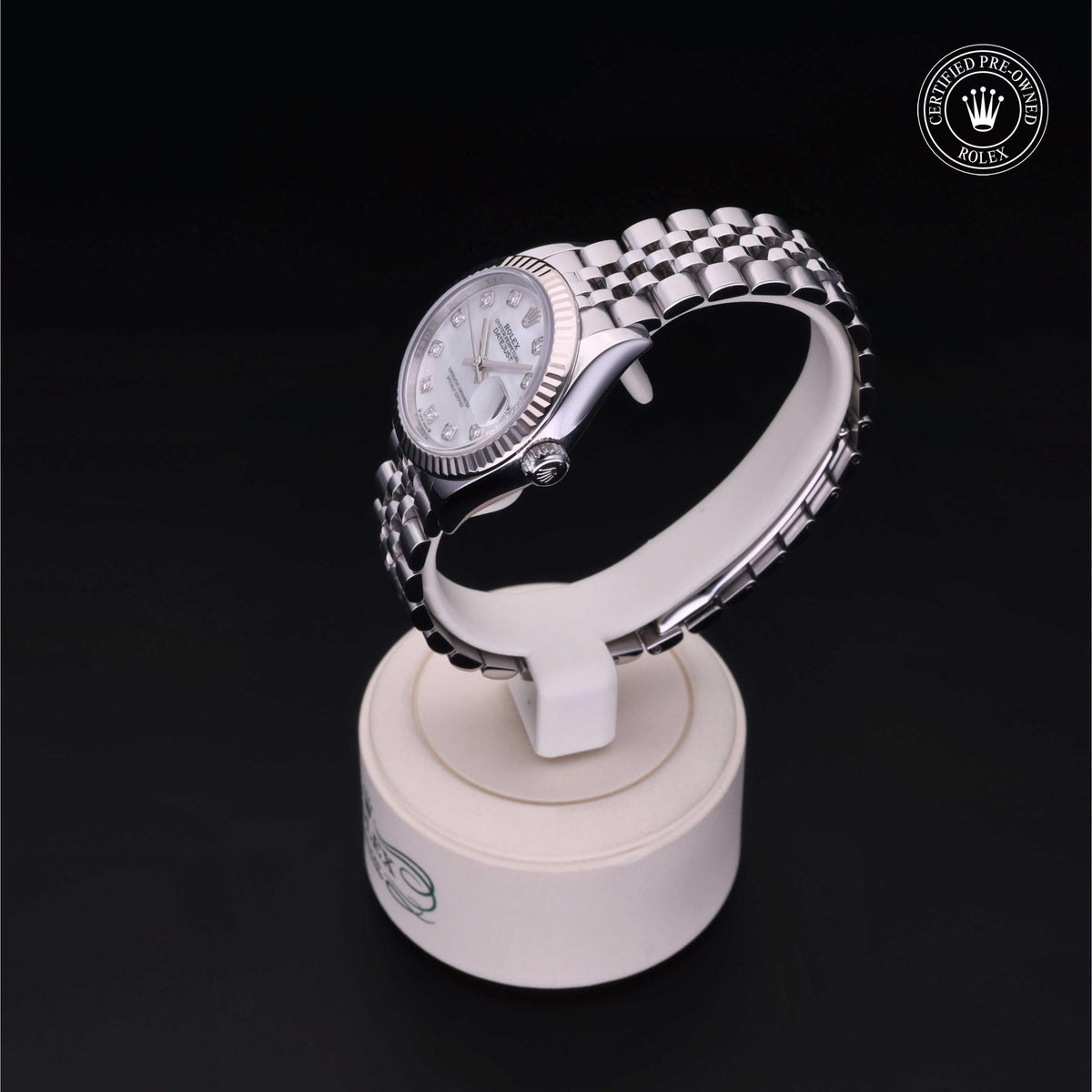 Rolex Certified Pre-Owned Lady-Datejust 28 M279174 in Oystersteel with white mother-of-pearl dial, image 13 of 41