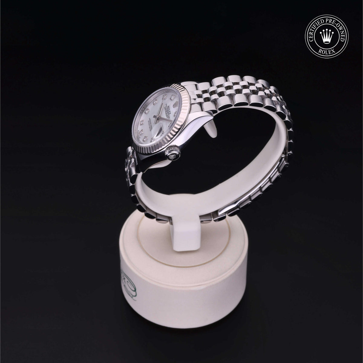 Rolex Certified Pre-Owned Lady-Datejust 28 M279174 in Oystersteel with white mother-of-pearl dial, image 14 of 41