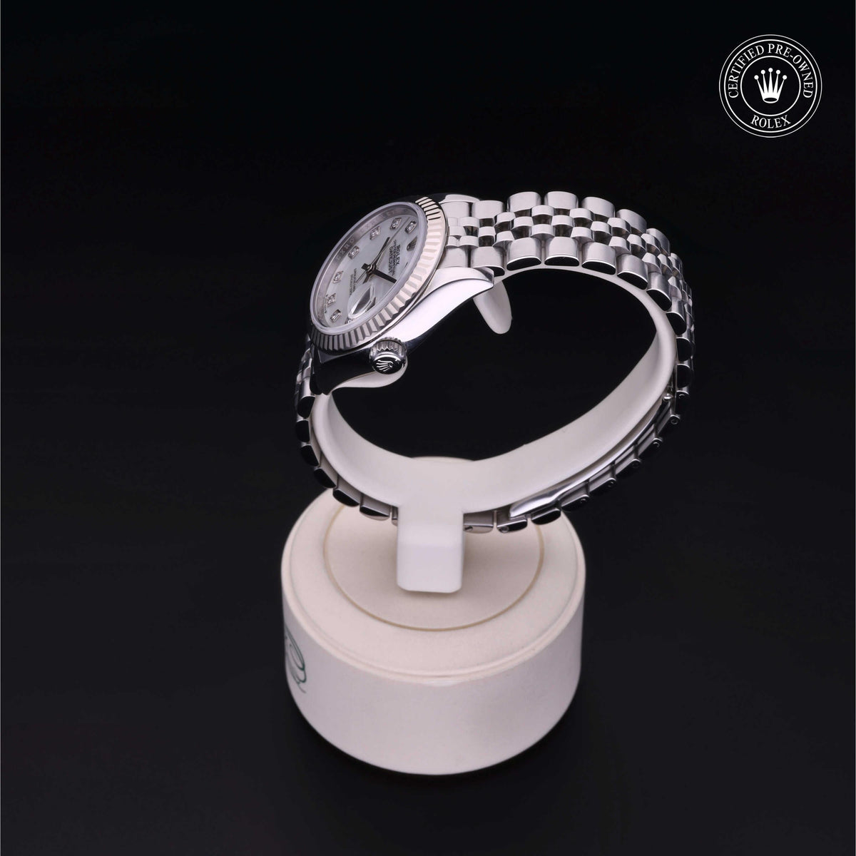 Rolex Certified Pre-Owned Lady-Datejust 28 M279174 in Oystersteel with white mother-of-pearl dial, image 15 of 41