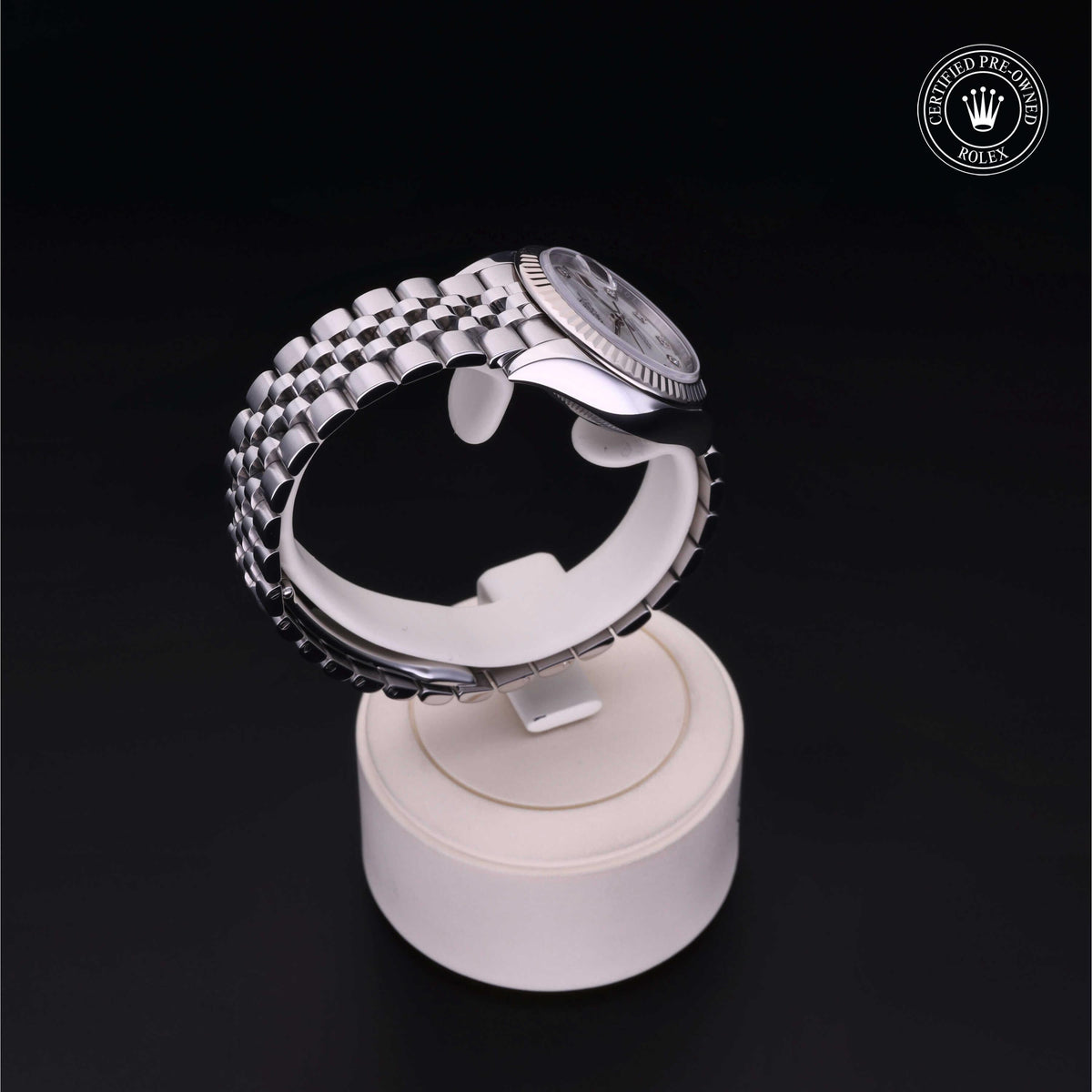 Rolex Certified Pre-Owned Lady-Datejust 28 M279174 in Oystersteel with white mother-of-pearl dial, image 30 of 41