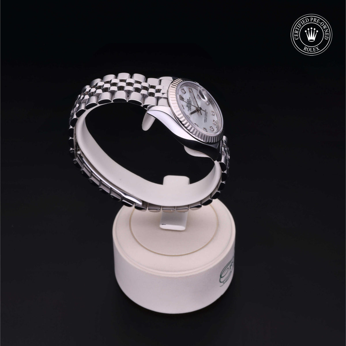Rolex Certified Pre-Owned Lady-Datejust 28 M279174 in Oystersteel with white mother-of-pearl dial, image 33 of 41