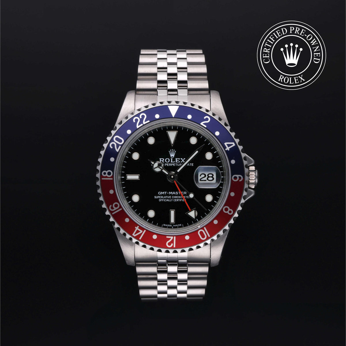 Rolex Certified Pre-Owned GMT-Master M16700 in Oystersteel with black dial, image 1 of 41