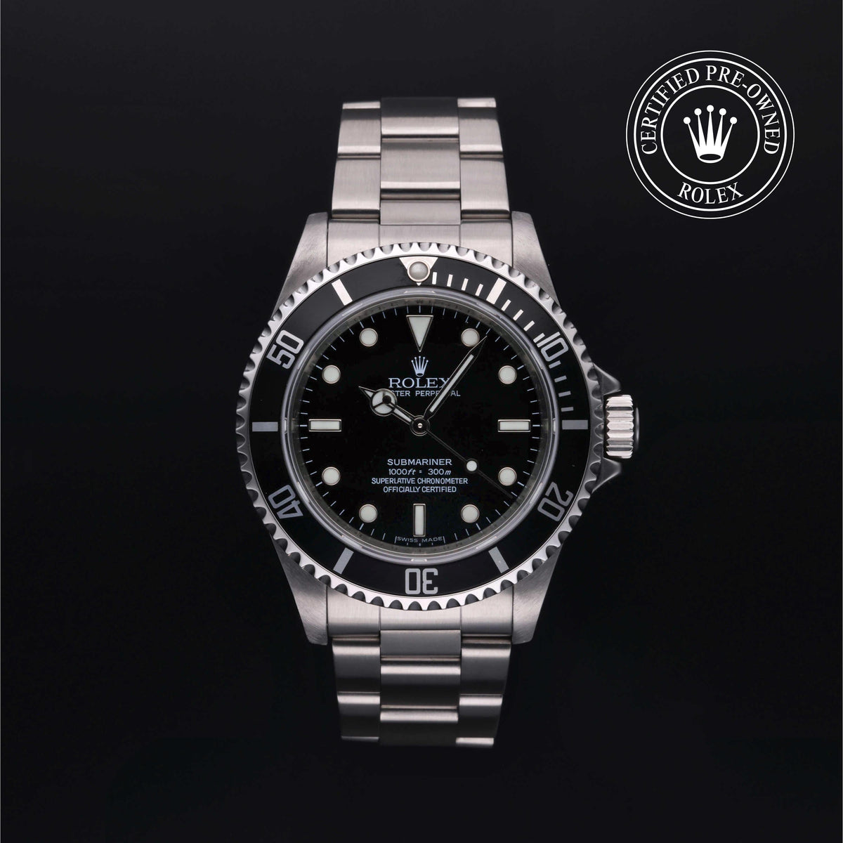 Rolex Certified Pre-Owned Submariner M14060M in Oystersteel with black dial, image 1 of 41