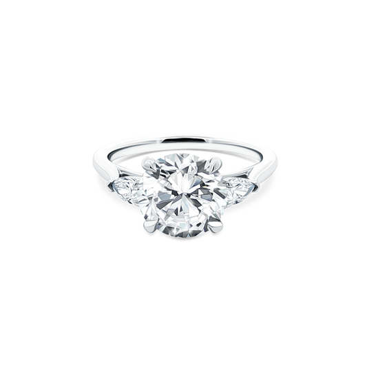 Signature Three Stone Round Diamond Engagement Ring — photo 1 of 3