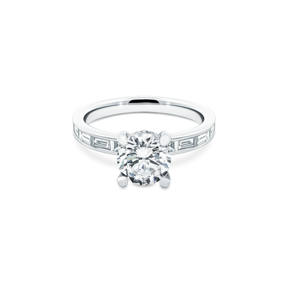 Fana Round Diamond Channel Set Engagement Ring — photo 1 of 3