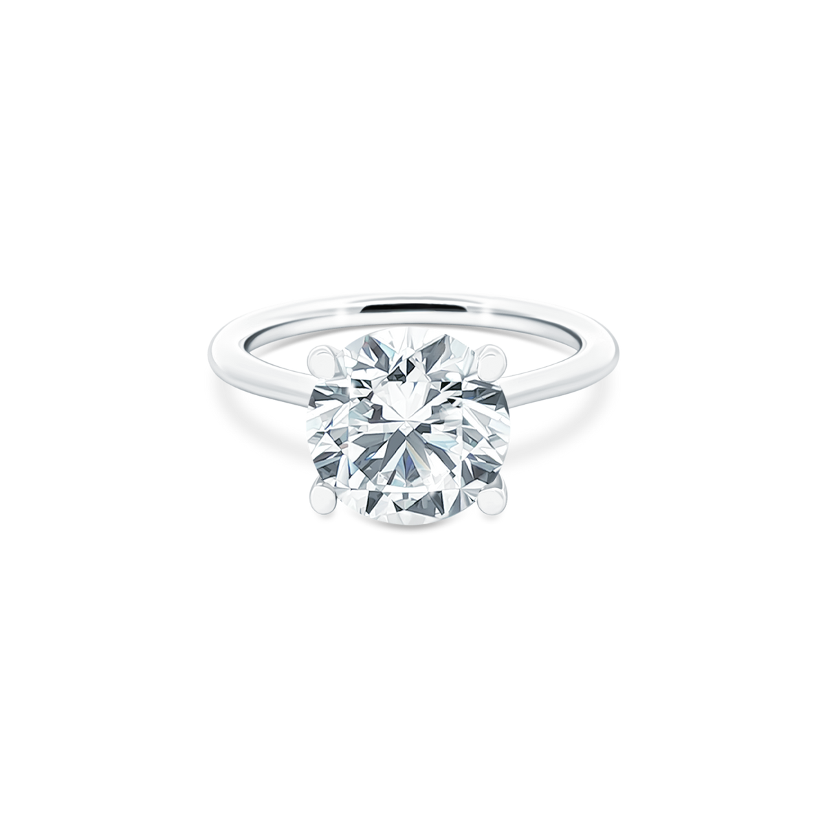 Fana Classic Round Solitaire Diamond Engagement Ring — photo 1 of 3