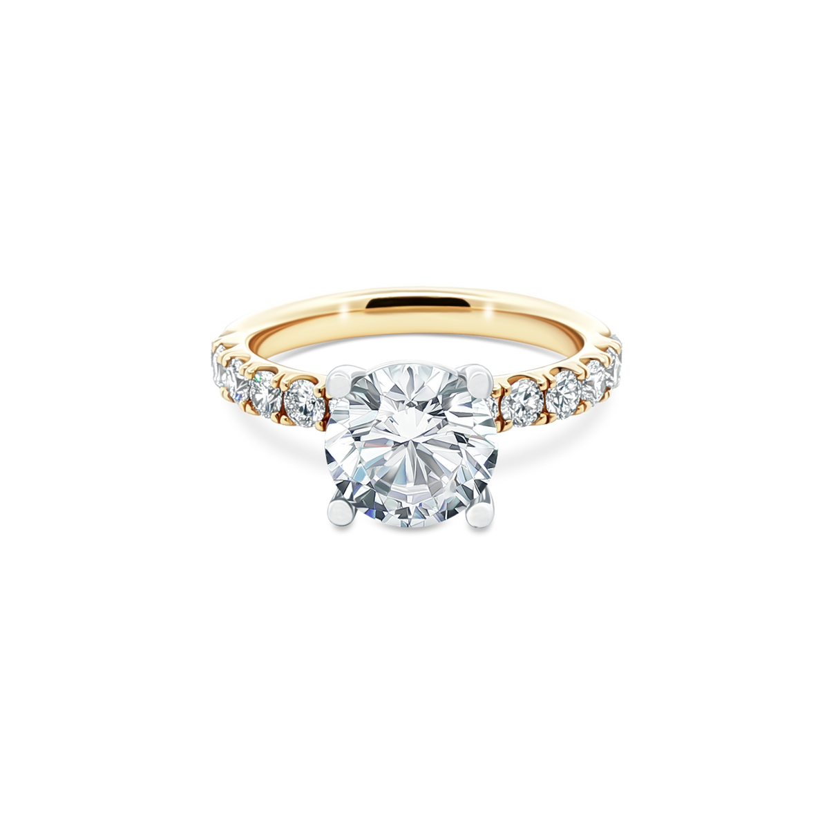 Fana Classic Round Diamond Engagement Ring — photo 1 of 3