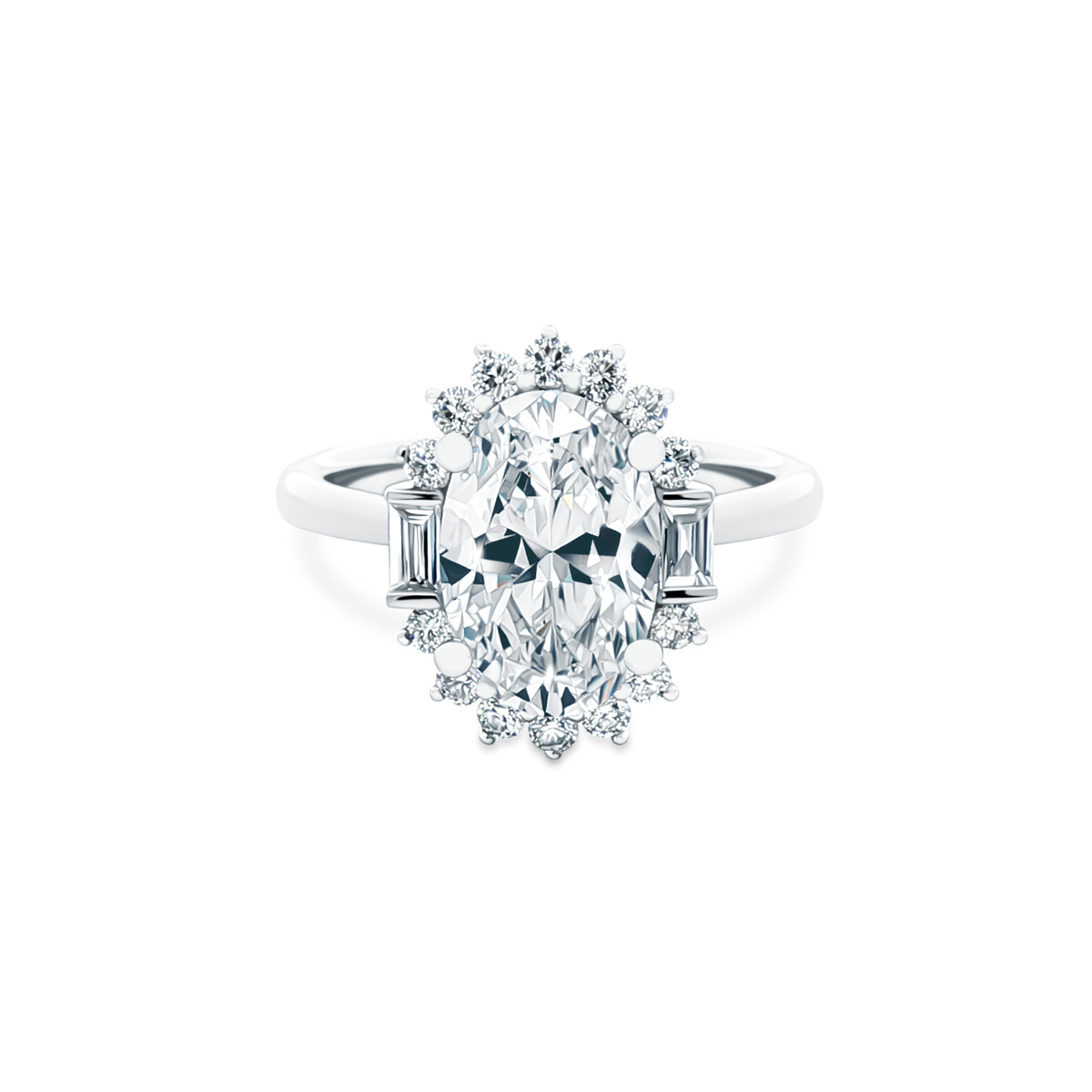Fana Halo Diamond Engagement Ring — photo 1 of 3