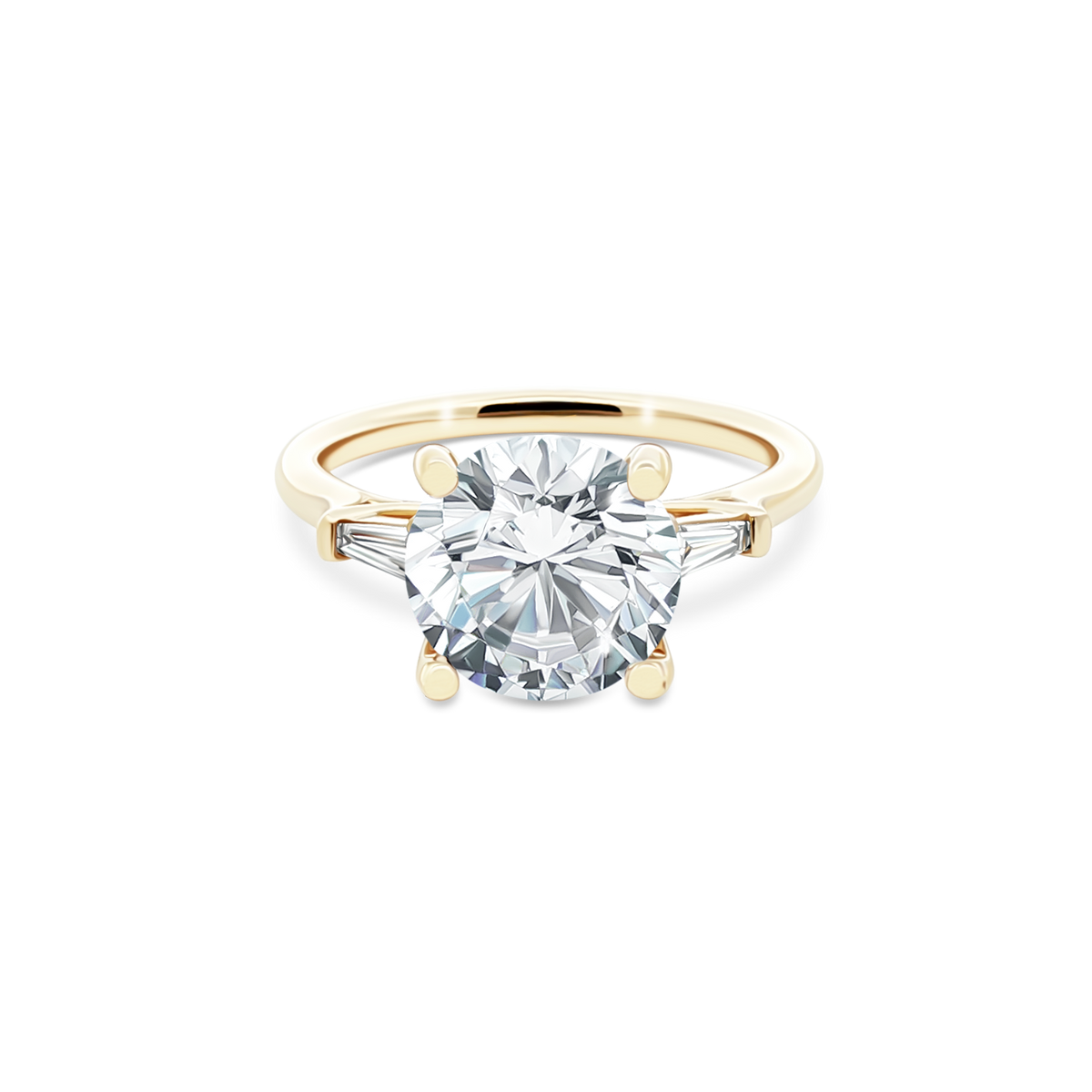 Fana Classic Three Stone Diamond Engagement Ring — photo 1 of 3