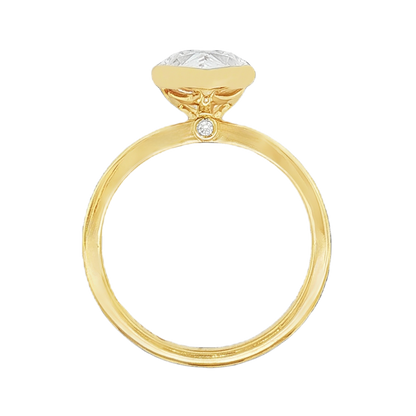 Fana Bezel Pear Diamond Engagement Ring — photo 3 of 3