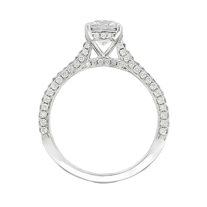 Christopher Designs Round Diamond Pave Engagement Ring — photo 3 of 3