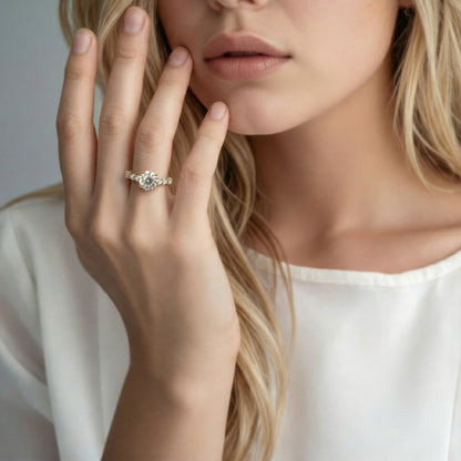 Christopher Designs Round Diamond Engagement Ring — photo 2 of 3