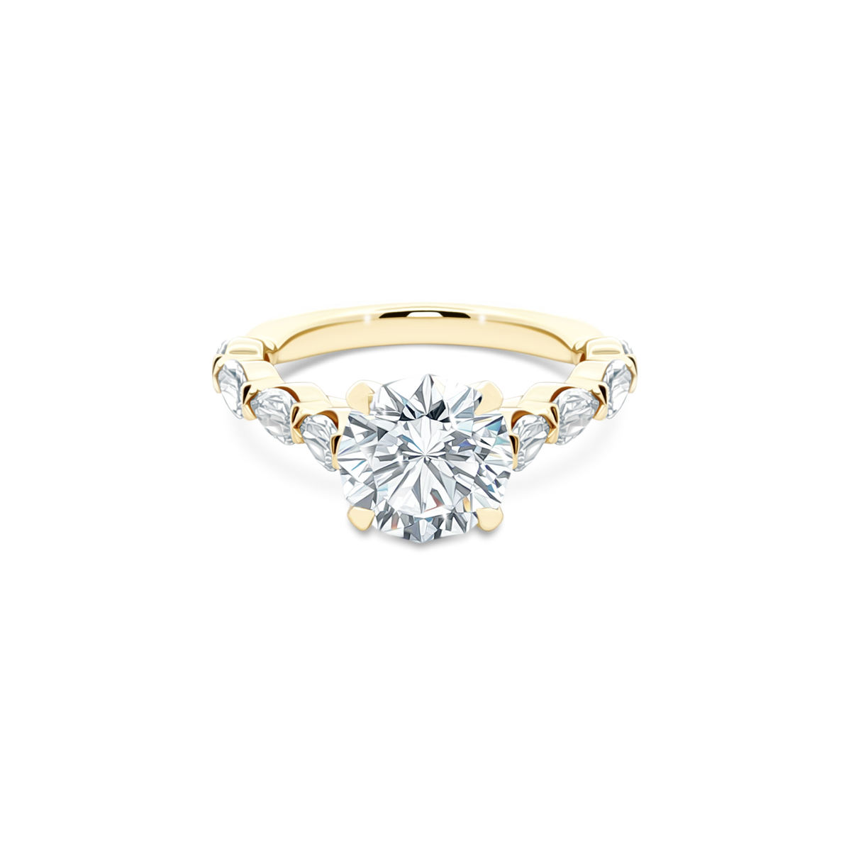 Christopher Designs Round Diamond Engagement Ring — photo 1 of 3