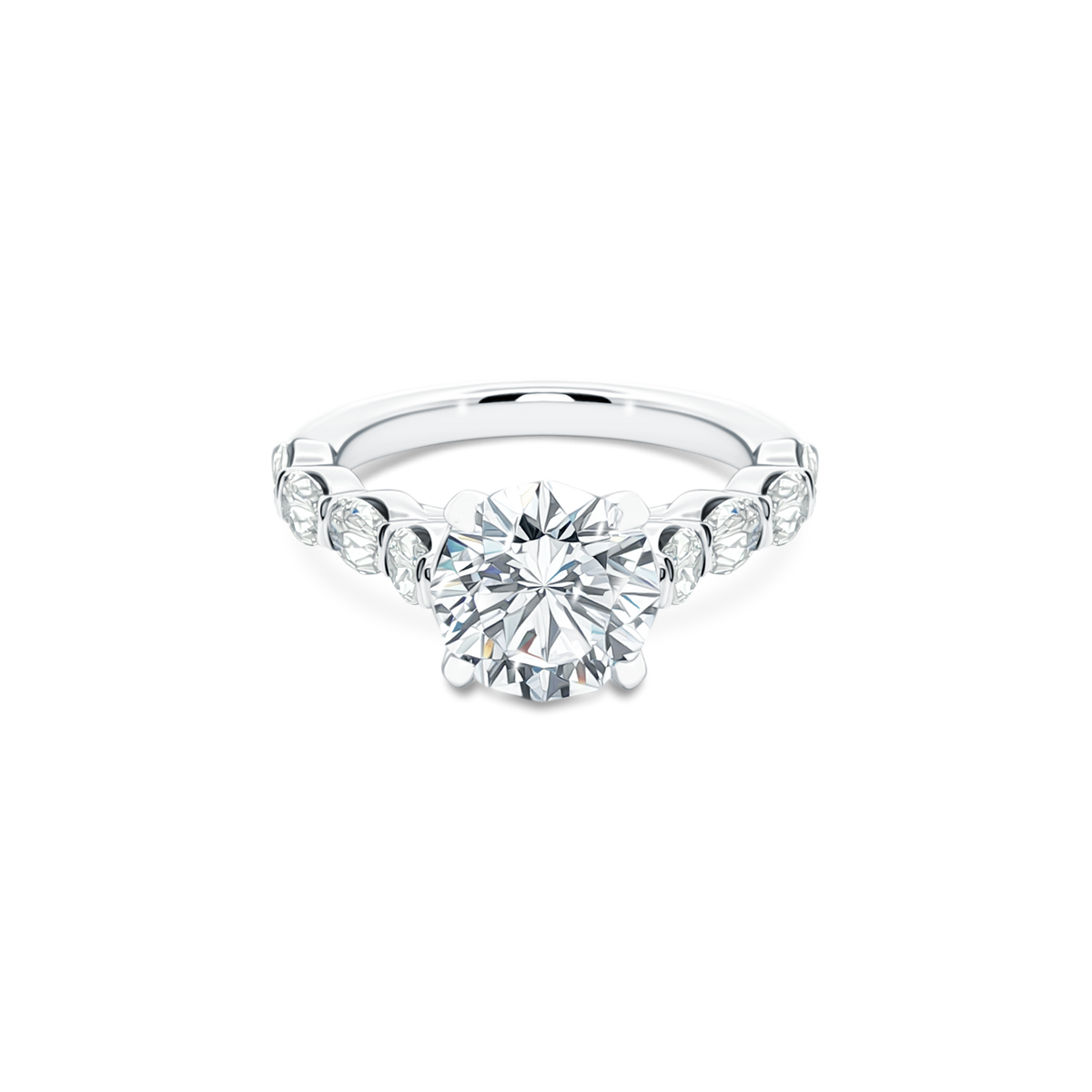 Christopher Designs Round Diamond Engagement Ring — photo 1 of 3