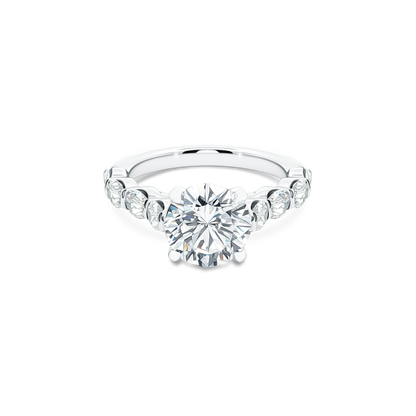 Christopher Designs Round Diamond Engagement Ring — photo 1 of 3