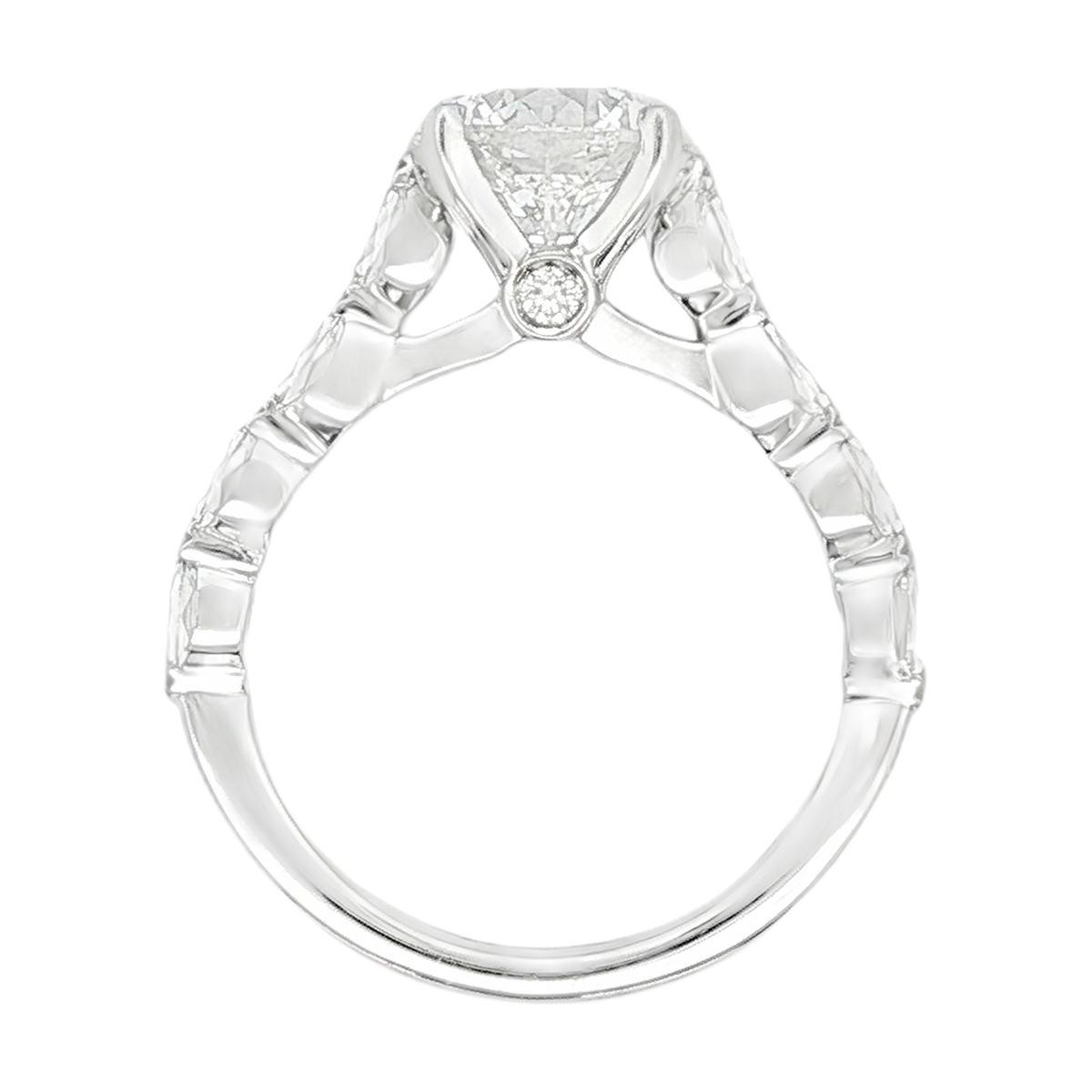 Christopher Designs Round Diamond Engagement Ring — photo 3 of 3