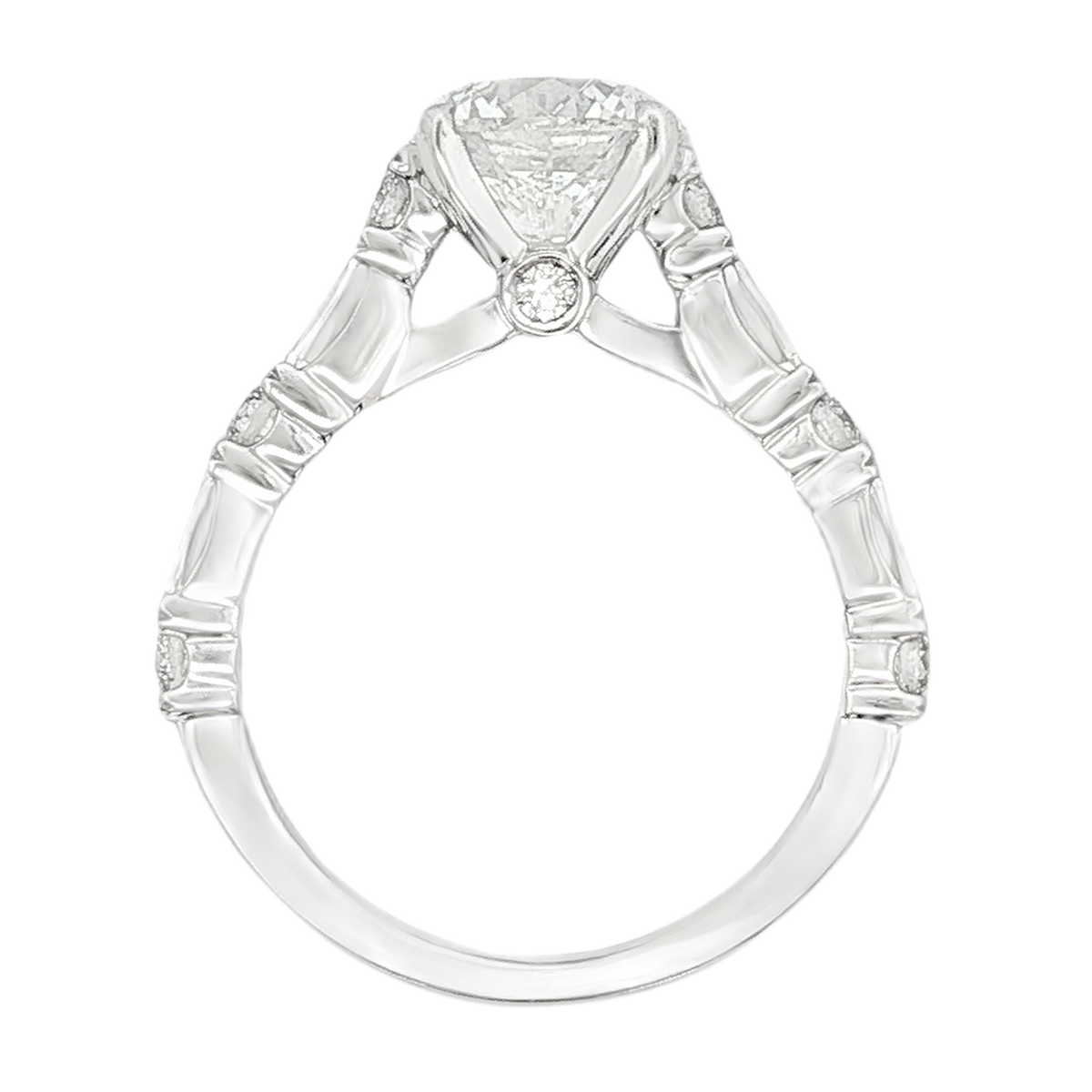Christopher Designs Round Diamond Engagement Ring — photo 2 of 3
