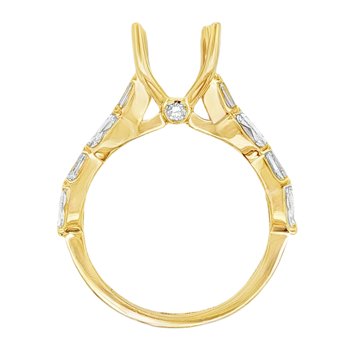 Christopher Designs Oval Diamond Engagement Ring — photo 3 of 3