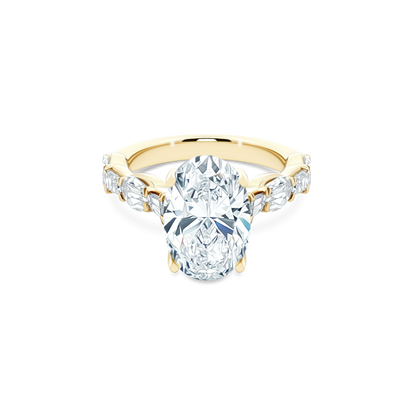 Christopher Designs Oval Diamond Engagement Ring — photo 1 of 3