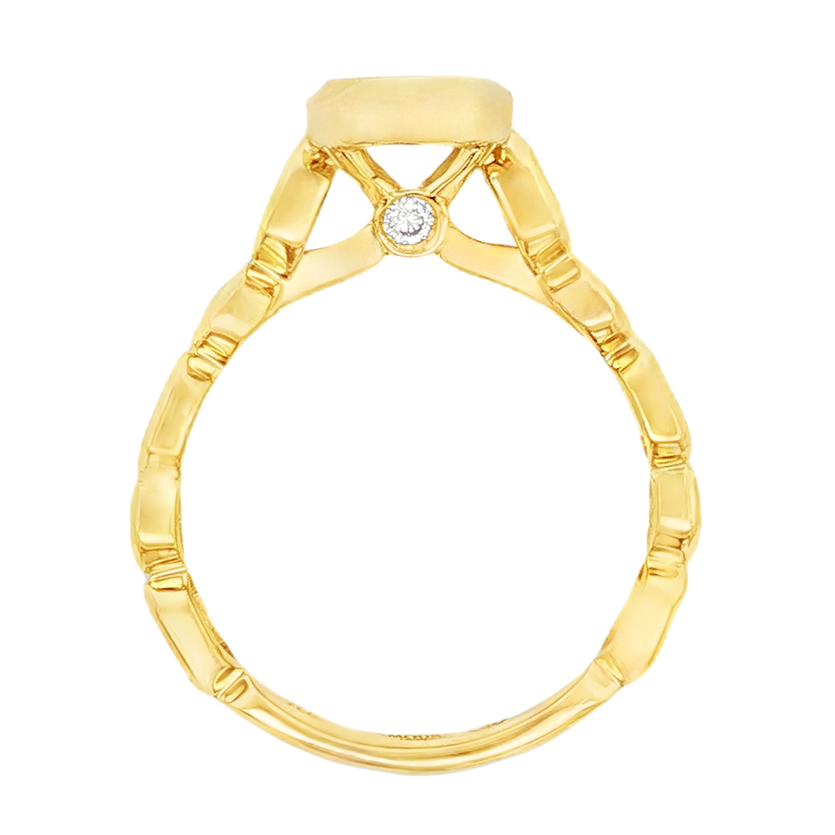 Christopher Designs Elongated Cushion Diamond Engagement Ring — photo 3 of 3