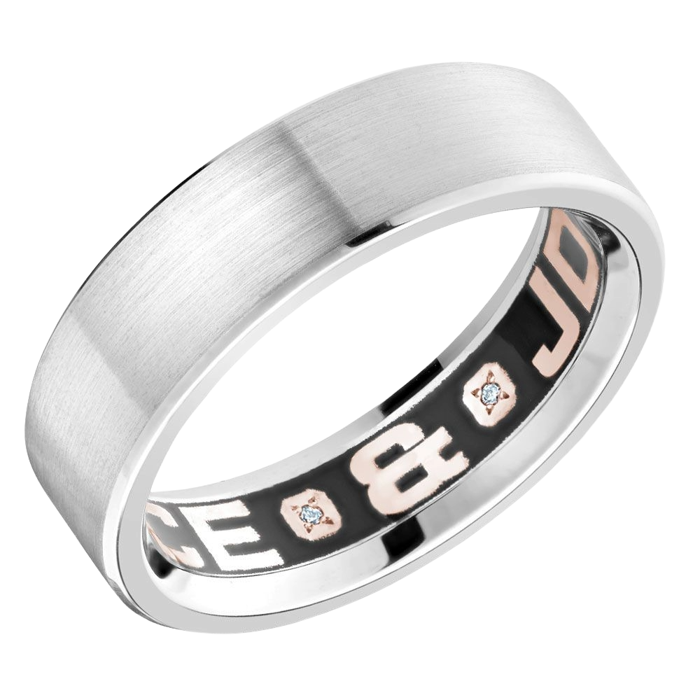Crown Ring CARLEX Men's Band | 14K / 18K / Platinum | Diamond | CX4-0001W — photo 1 of 2