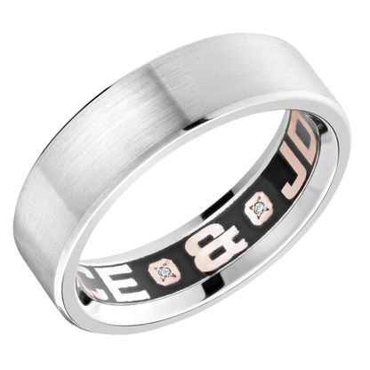 Crown Ring CARLEX Men's Band | 14K / 18K / Platinum | Diamond | CX4-0001W — photo 1 of 2