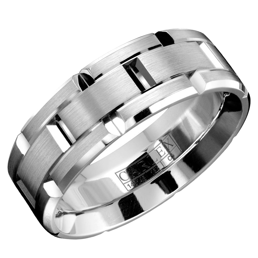 Crown Ring CARLEX Men's Band | 18K Gold | 7.5mm | WB-9316 — photo 1 of 1