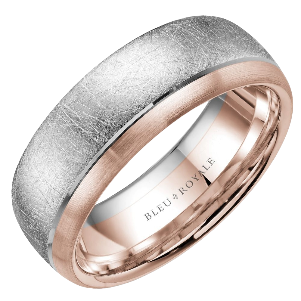 Crown Ring Bleu Royale Men's Band | 14K Gold | RYL-007WR75 — photo 1 of 1