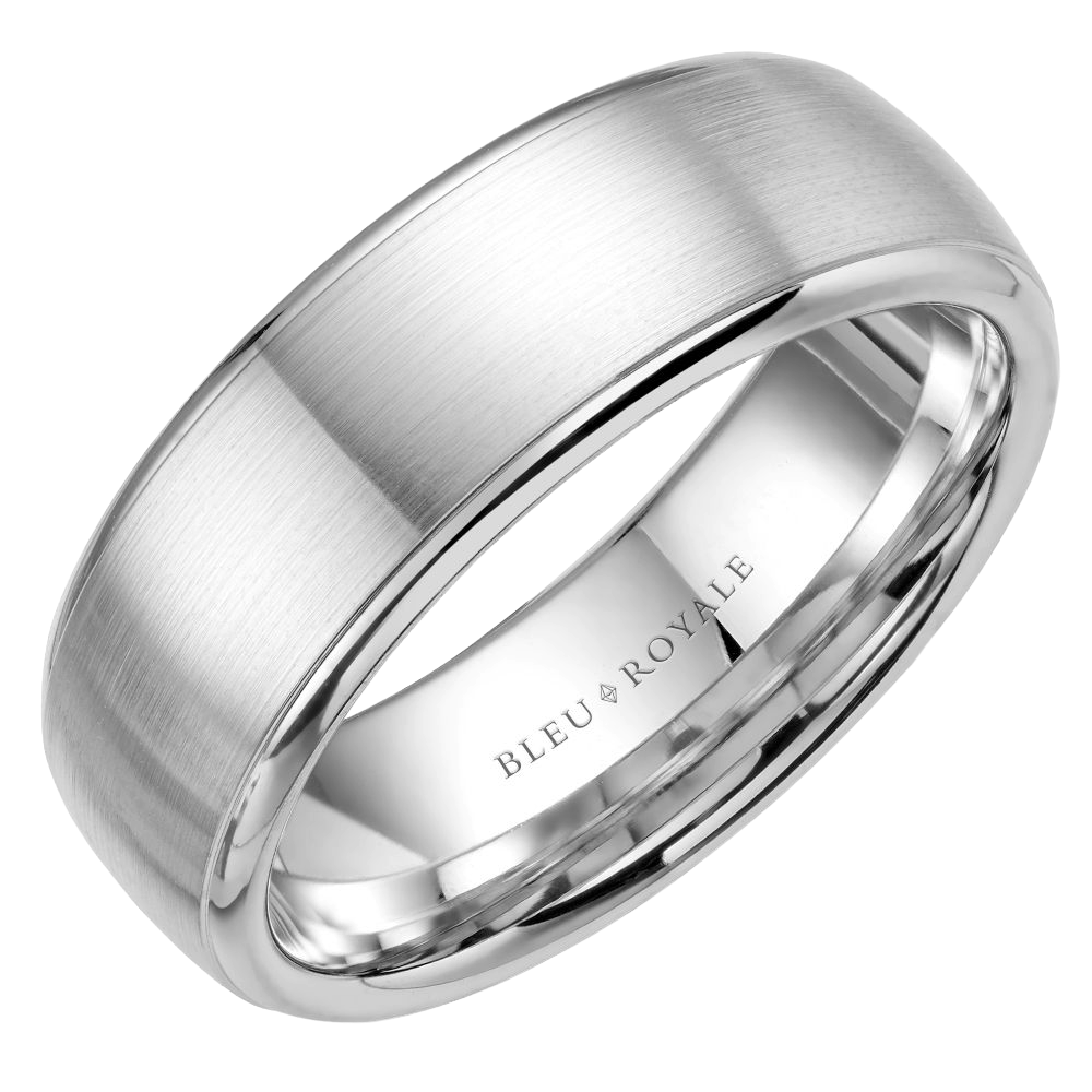 Crown Ring Bleu Royale Men's Band | 14K Gold | RYL-012W7 — photo 1 of 2