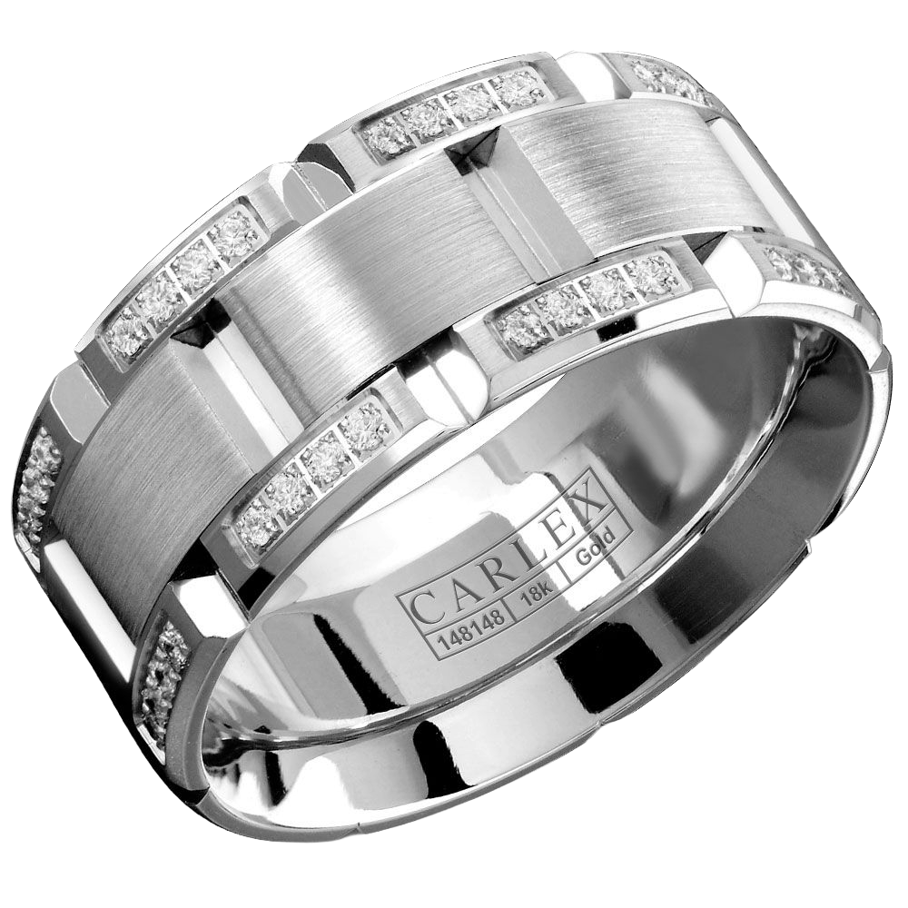Crown Ring CARLEX G1 Men's Band | 18K Gold | 9.5mm | WB-9152 — photo 1 of 2