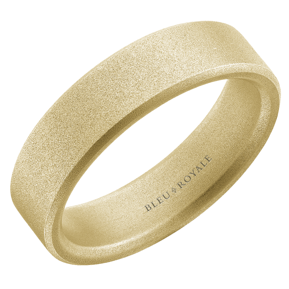 Crown Ring Bleu Royale Men's Band | 14K Gold | 6mm | RYL-283Y6 — photo 1 of 2