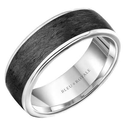 Crown Ring Bleu Royale Men's Band | 14K Gold | 7.5mm | RYL-175W75 — photo 1 of 2