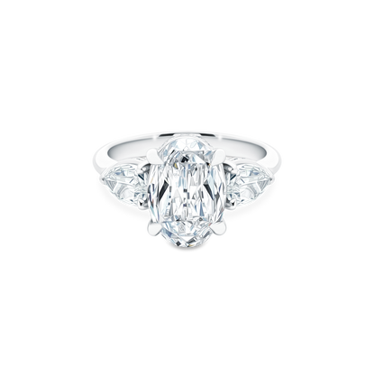 Christopher Designs Three Stone Diamond Engagement Ring — photo 1 of 3