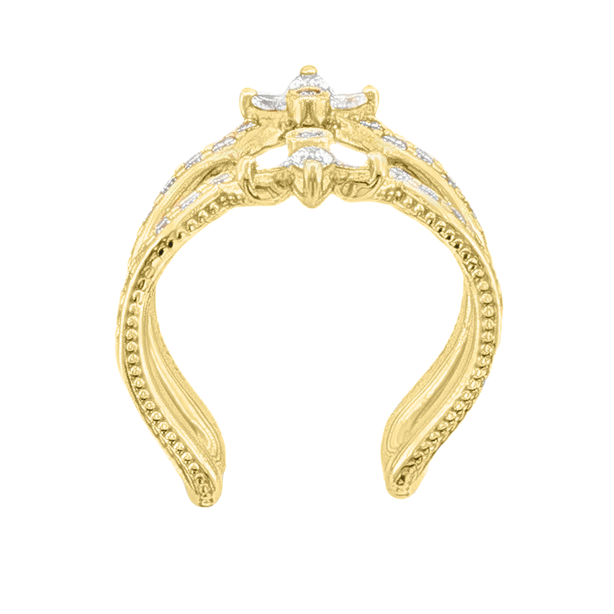 Verragio Marquise & Round Diamond Wrap Guard Ring — photo 3 of 3