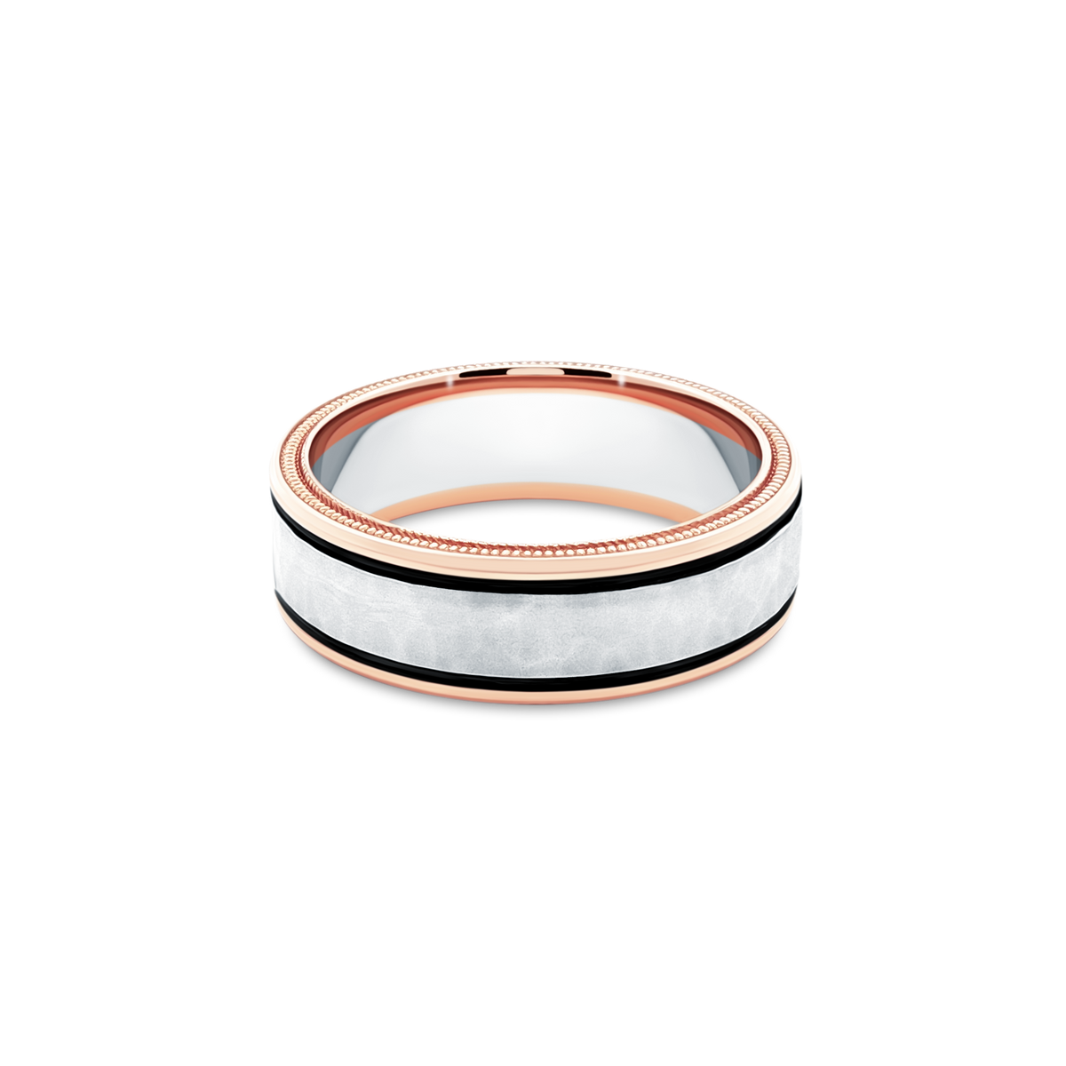 Verragio Men's Wedding Band | 14K Gold | 7mm | VWB-7010HM-RWR — photo 1 of 2