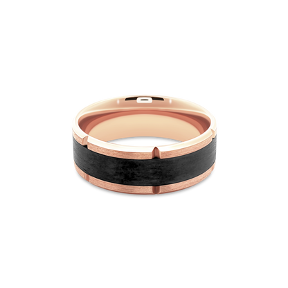 Verragio Men's Wedding Band | 14K Gold | 8mm | VWCF-304-8 — photo 1 of 2