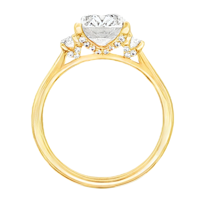 Classique Creations Three Stone Diamond Engagement Ring — photo 3 of 3