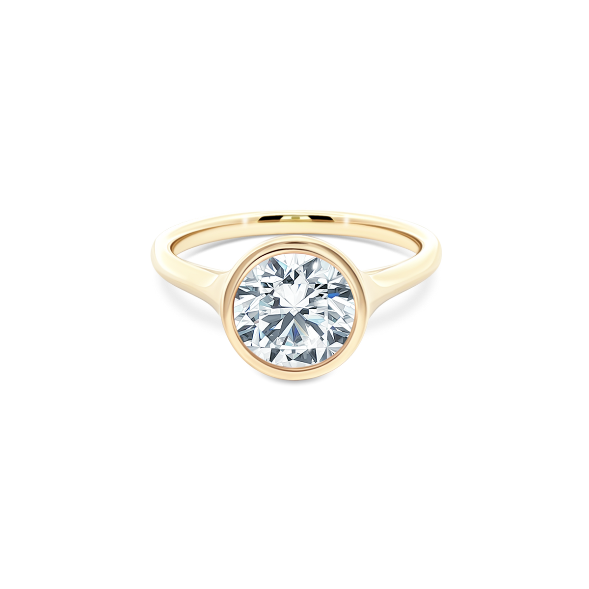 Classique Creations Round Solitaire Diamond Engagement Ring — photo 1 of 3