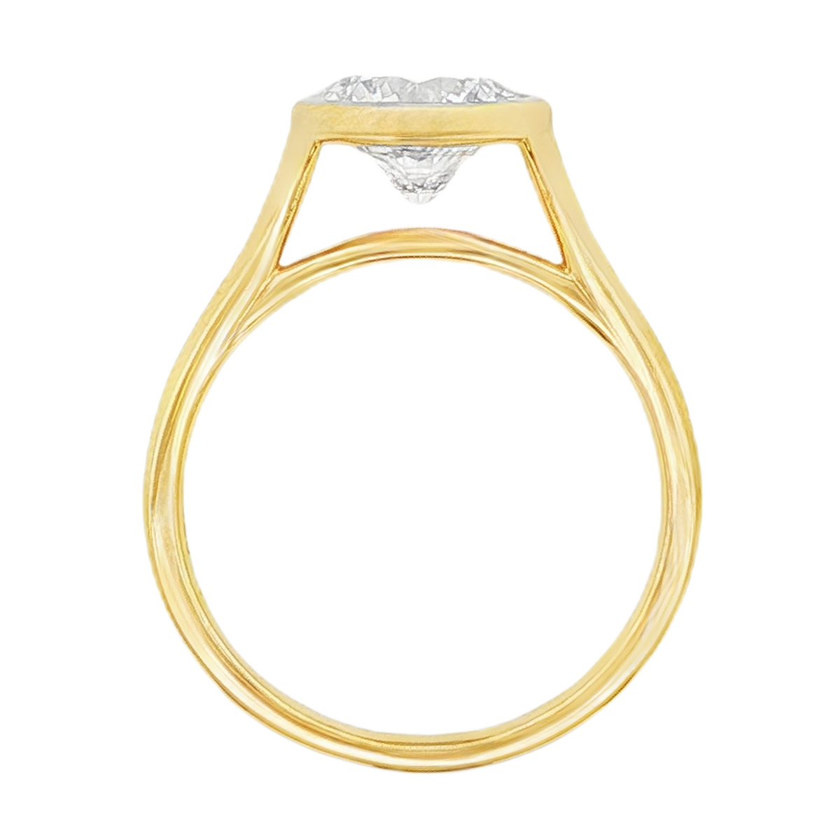 Classique Creations Round Solitaire Diamond Engagement Ring — photo 3 of 3