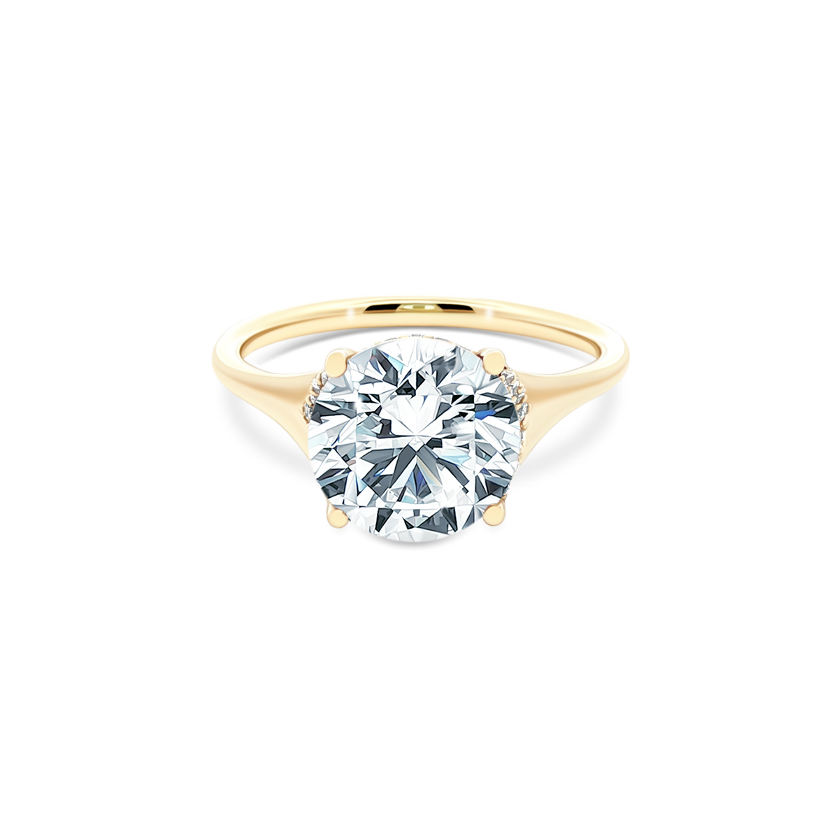 Classique Creations Round Solitaire Diamond Engagement Ring — photo 1 of 3