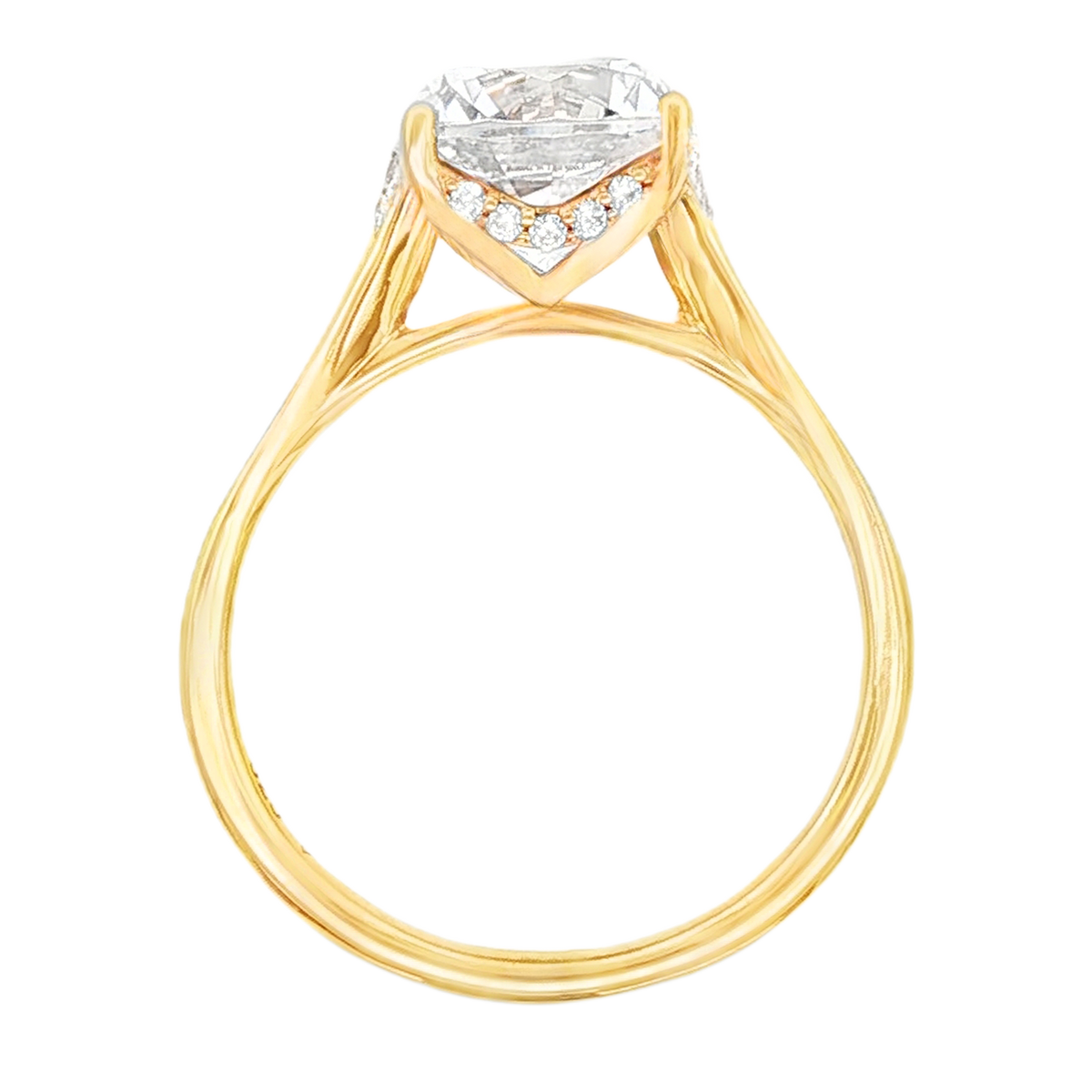 Classique Creations Round Solitaire Diamond Engagement Ring — photo 3 of 3