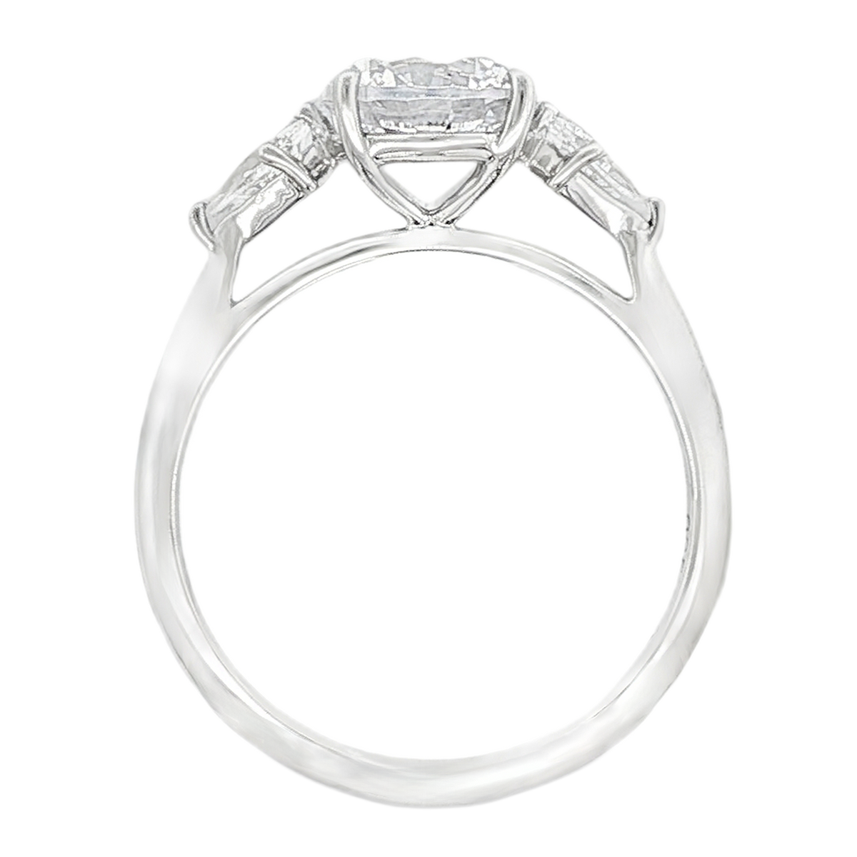 Classique Creations Three Stone Diamond Engagement Ring — photo 3 of 3
