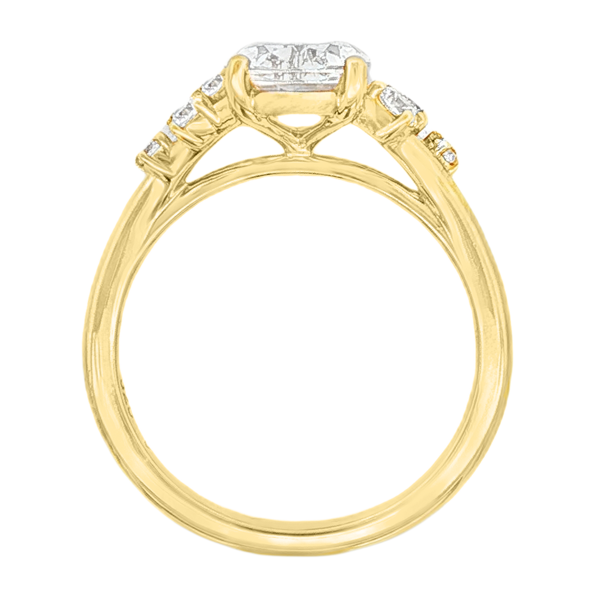 Classique Creations Diamond Constellation Cluster Engagement Ring — photo 3 of 3