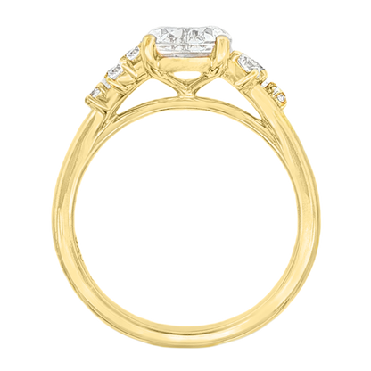 Classique Creations Diamond Constellation Cluster Engagement Ring — photo 3 of 3