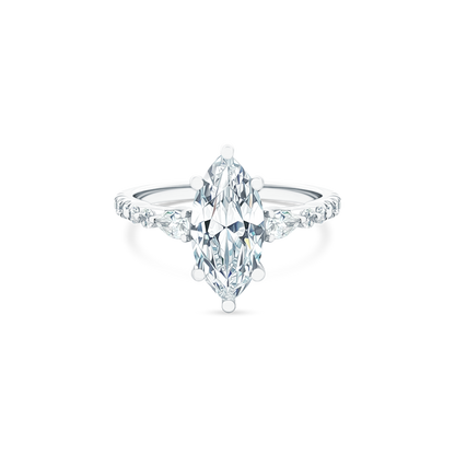 Classique Creations Marquise Cut Diamond Engagement Ring — photo 1 of 3