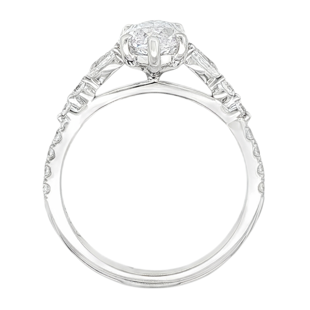 Classique Creations Marquise Cut Diamond Engagement Ring — photo 3 of 3