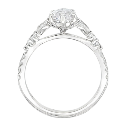 Classique Creations Marquise Cut Diamond Engagement Ring — photo 3 of 3