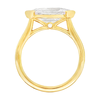 Classique Creations Marquis Half Bezel Diamond Engagement Ring — photo 3 of 3
