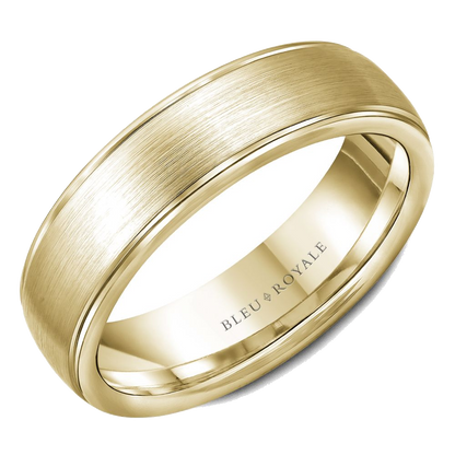 Crown Ring Bleu Royale Men's Band | 14K Gold | RYL-004Y65 — photo 1 of 2