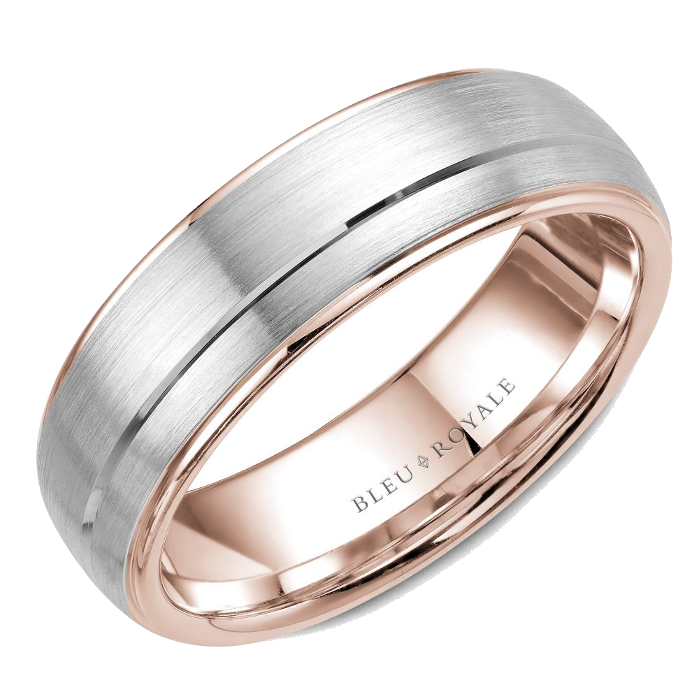 Crown Ring Bleu Royale Men's Band | 14K Gold | RYL-002WR6 — photo 1 of 2